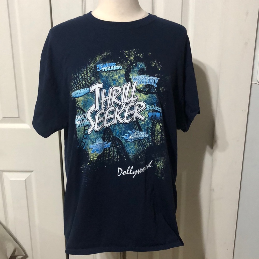 Thrill-Seeker Roller Coaster Dollywood Amusement Park T-Shirt